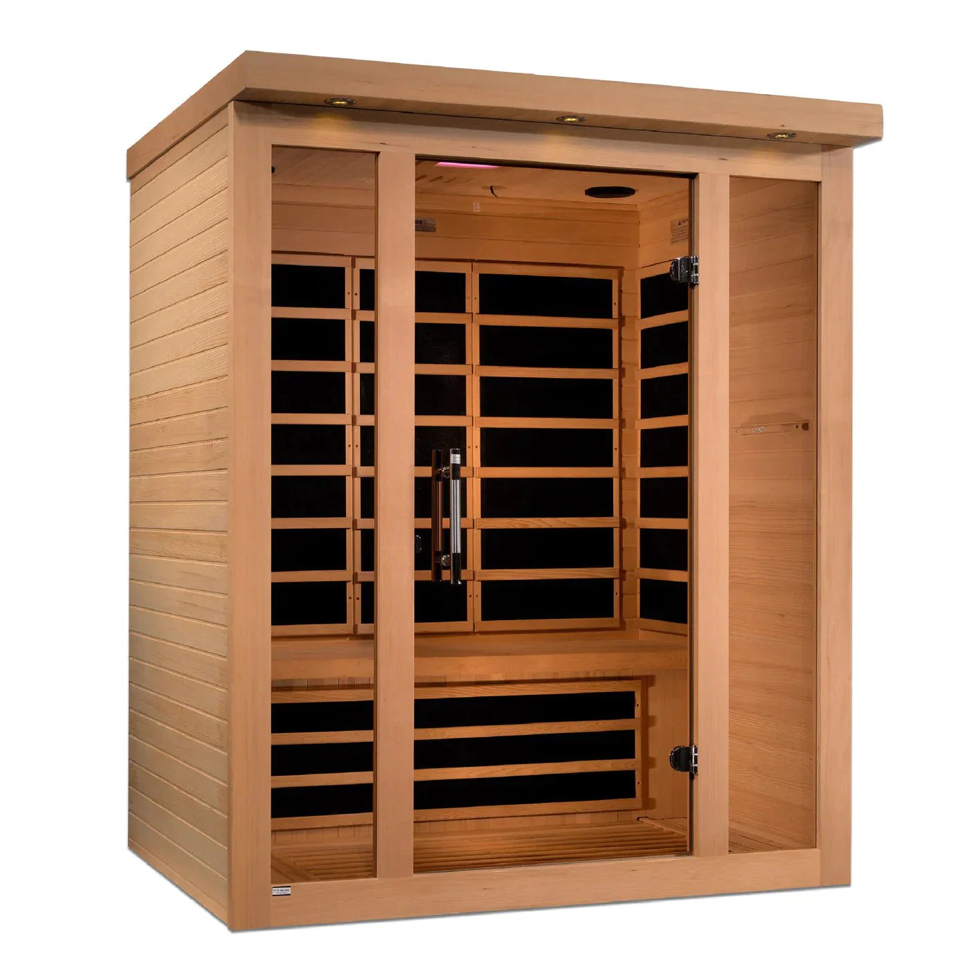 Golden Designs Vila 3 Person Ultra Low EMF FAR Infrared Sauna - The Sauna World