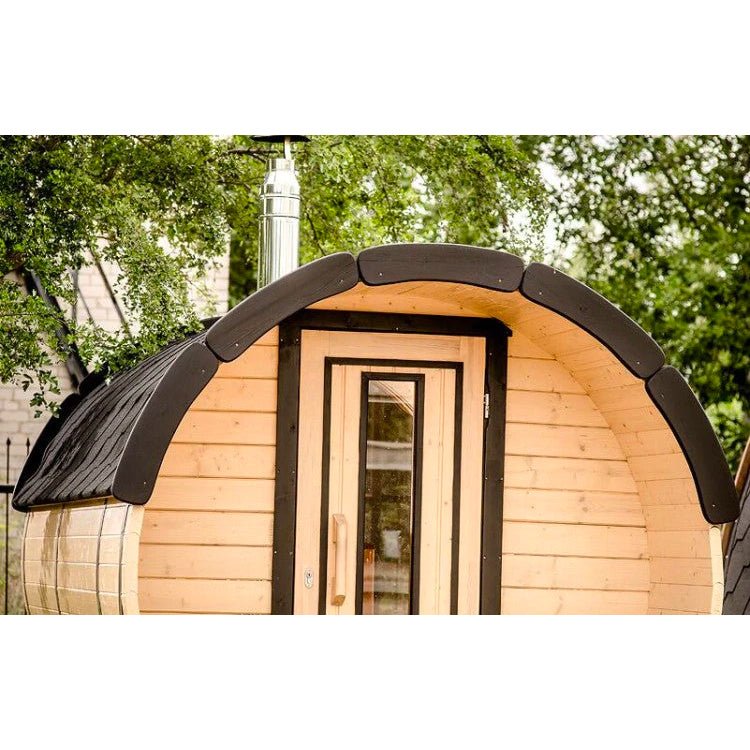 Hemlock Wood Garden Barrel Sauna - The Sauna World