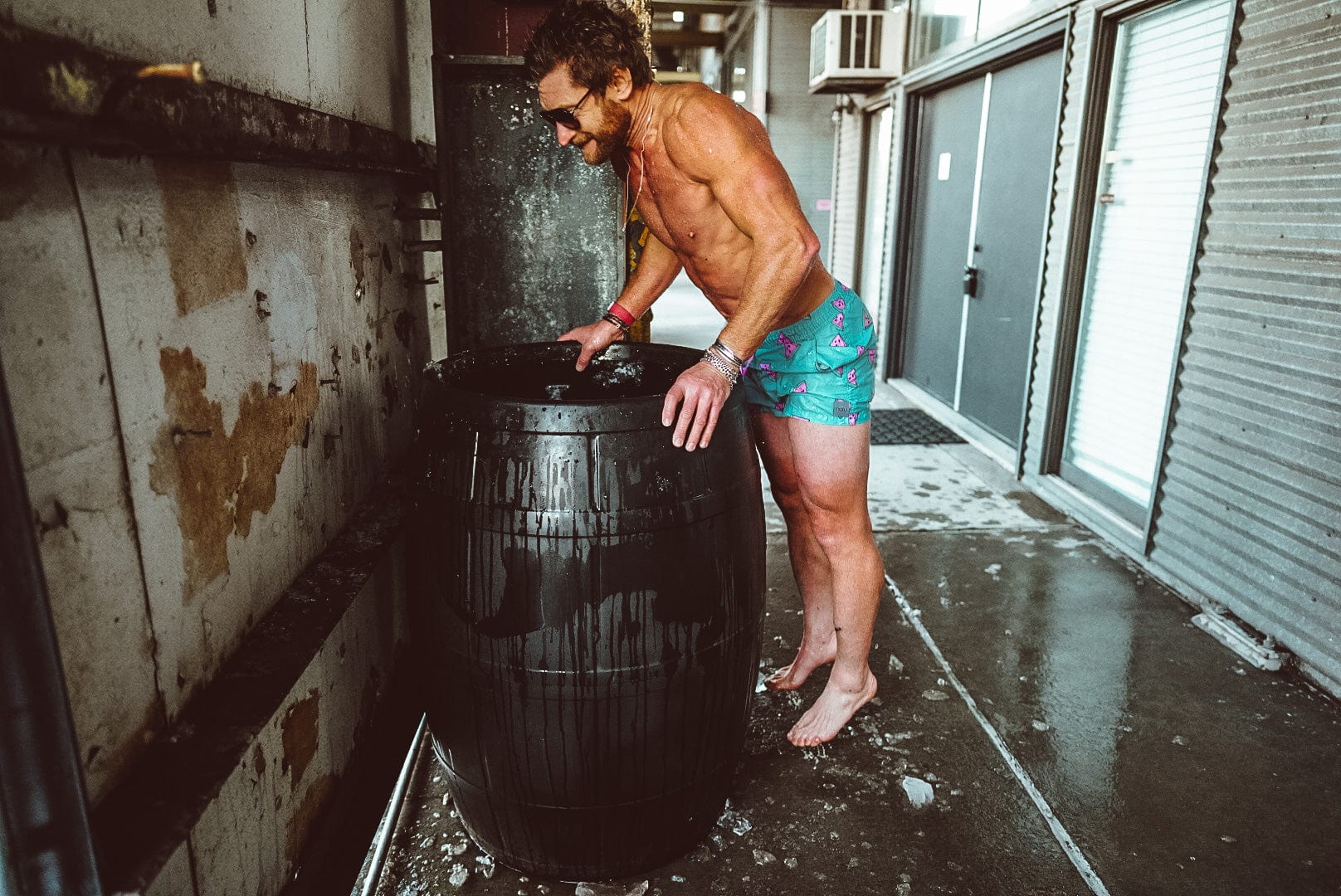 Ice Barrel | Ice Bath W/ Steps & Lid - The Sauna World