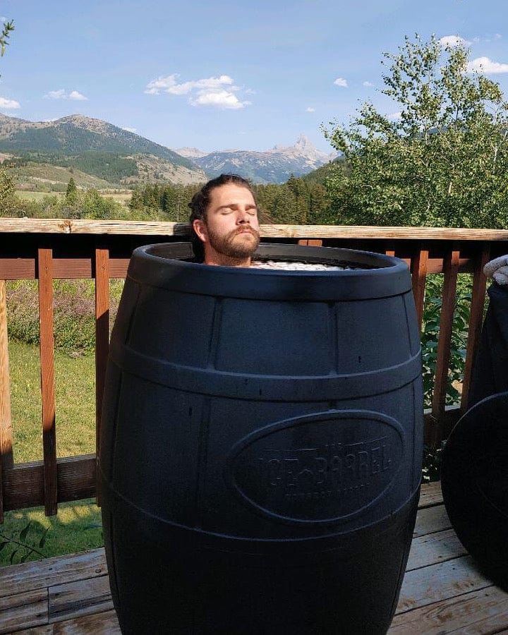 Ice Barrel | Ice Bath W/ Steps & Lid - The Sauna World