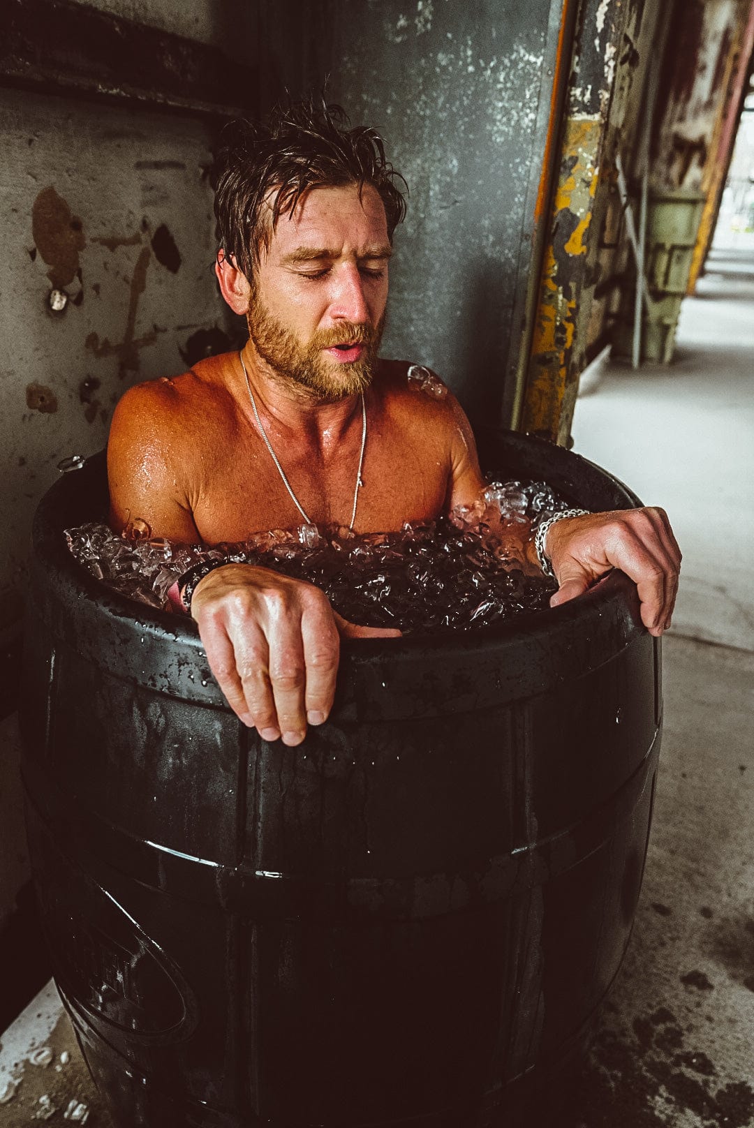 Ice Barrel | Ice Bath W/ Steps & Lid - The Sauna World