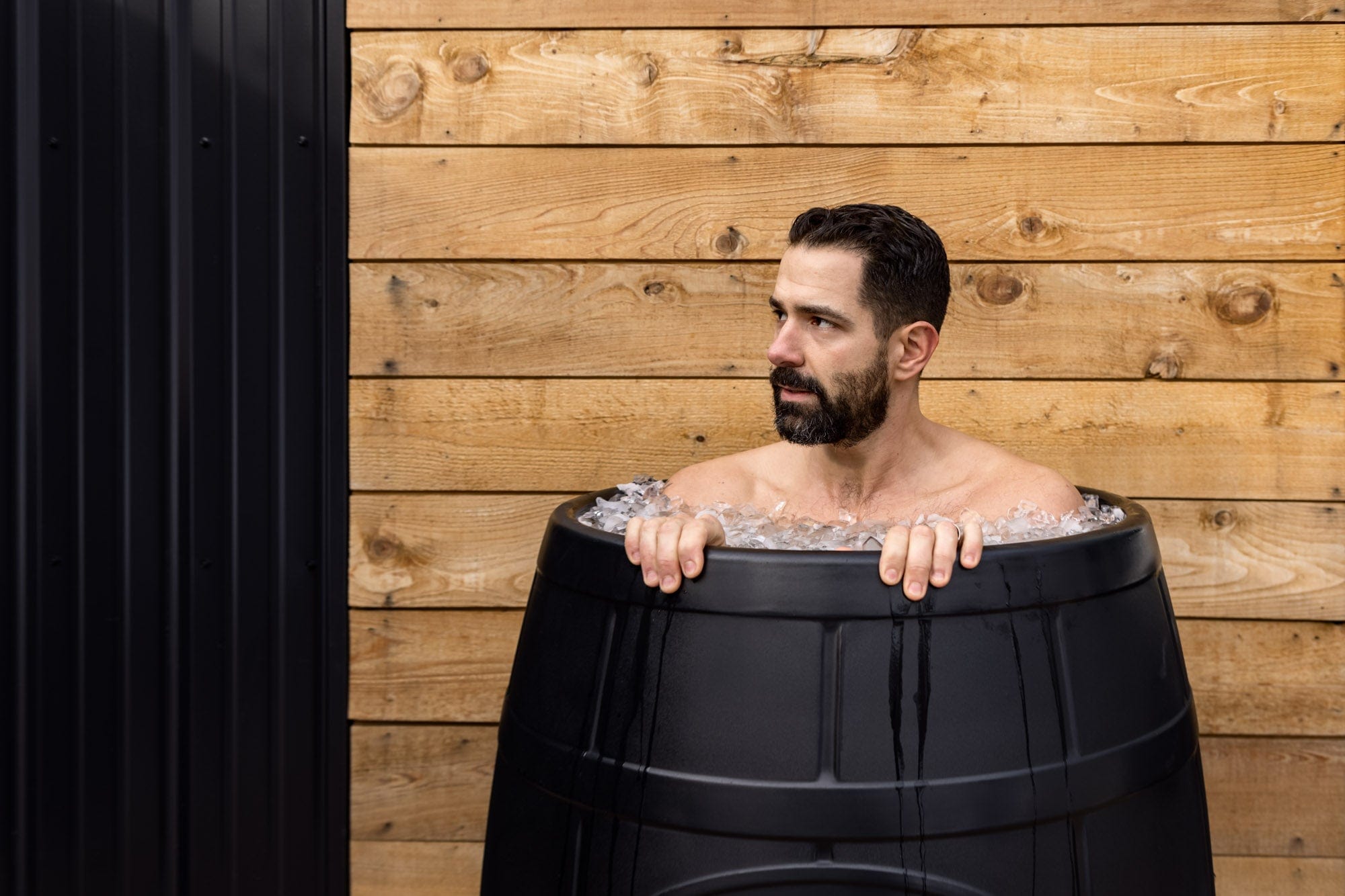 Ice Barrel | Ice Bath W/ Steps & Lid - The Sauna World