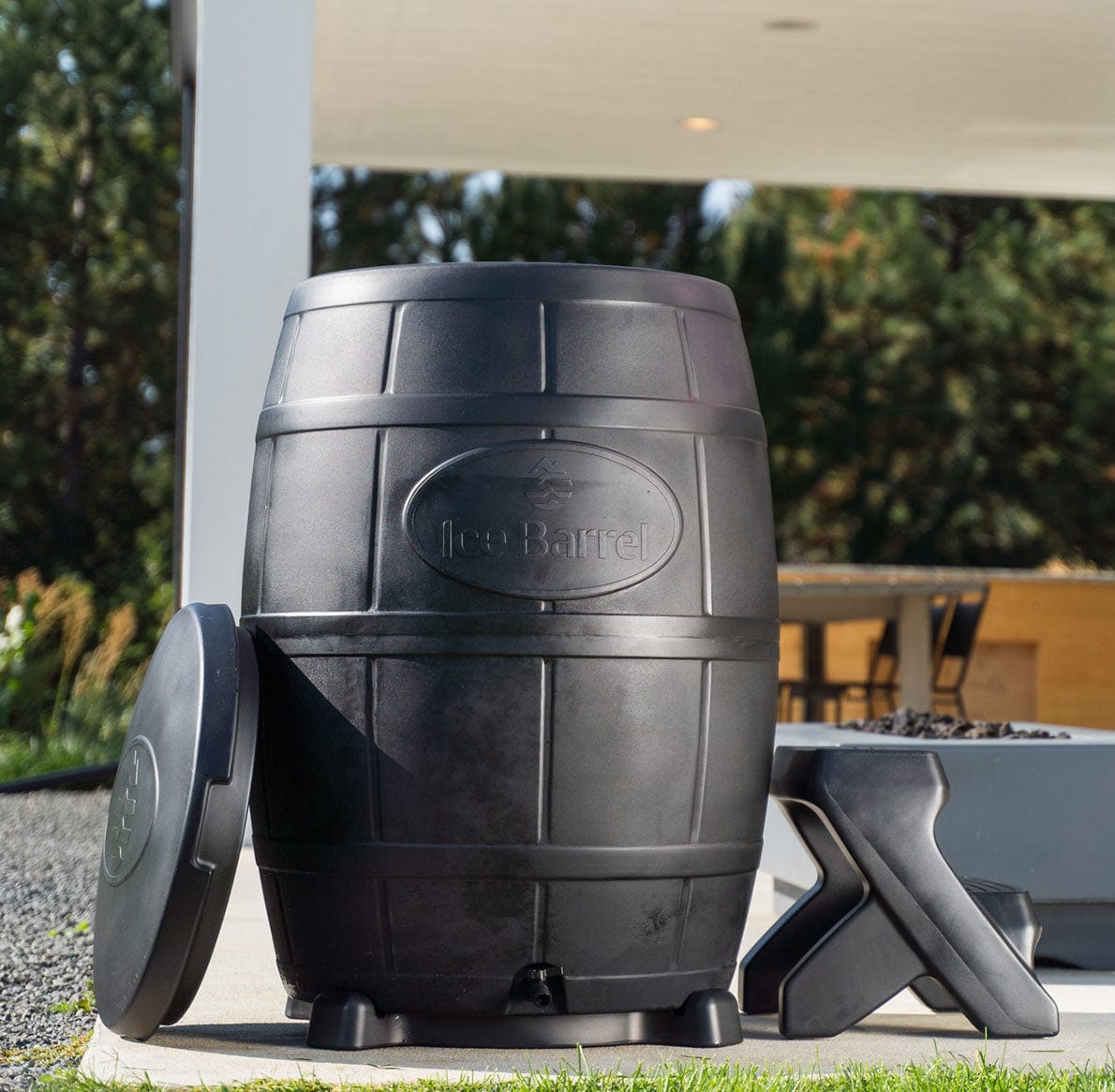 Ice Barrel | Ice Bath W/ Steps & Lid - The Sauna World