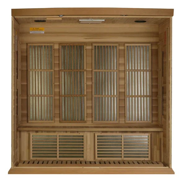 Maxxus "Chaumont Edition" 4 Person Near Zero EMF FAR Infrared Sauna - Canadian Red Cedar - The Sauna World