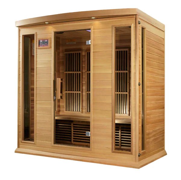 Maxxus "Chaumont Edition" 4 Person Near Zero EMF FAR Infrared Sauna - Canadian Red Cedar - The Sauna World