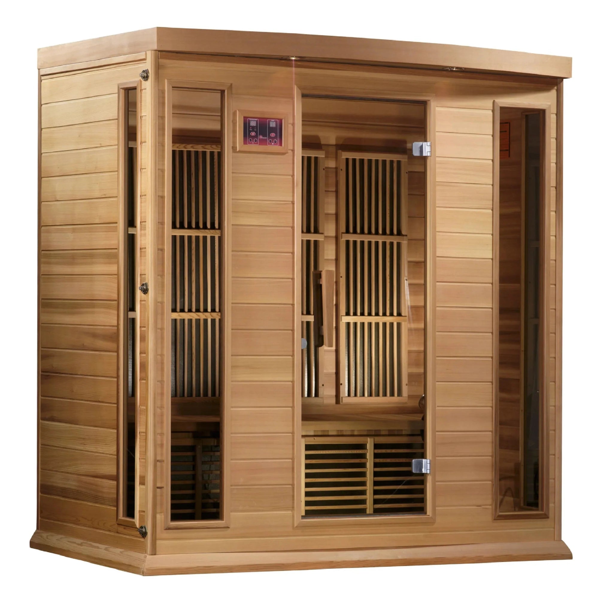 Maxxus "Chaumont Edition" 4 Person Near Zero EMF FAR Infrared Sauna - Canadian Red Cedar - The Sauna World