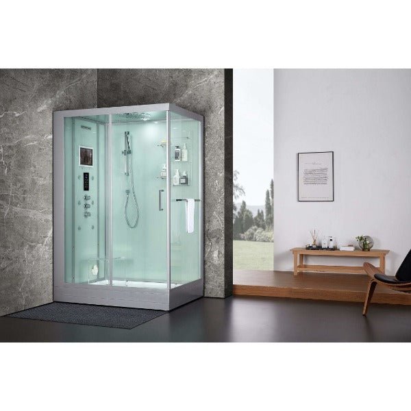 Maya Bath Anzio Platinum Freestanding Steam Shower - The Sauna World