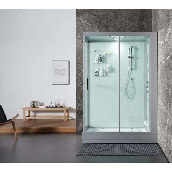 Maya Bath Anzio Platinum Freestanding Steam Shower - The Sauna World