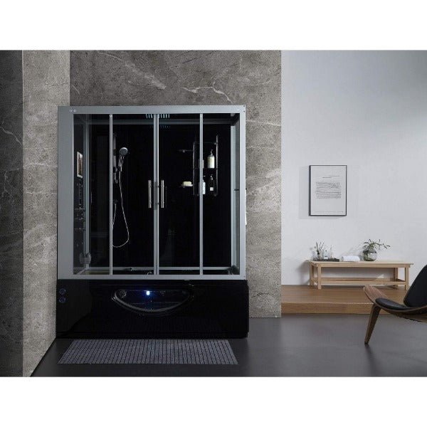 Maya Bath Catania Platinum 2-Person Freestanding Steam Shower - The Sauna World