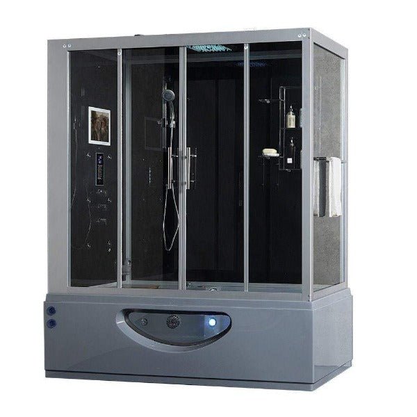 Maya Bath Catania Platinum 2-Person Freestanding Steam Shower - The Sauna World