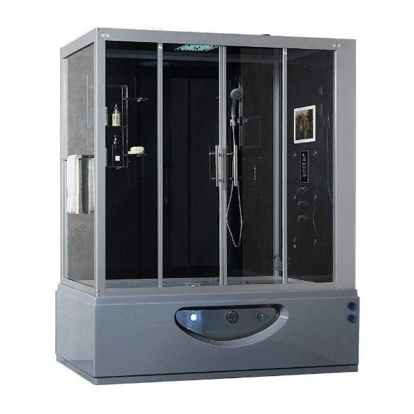 Maya Bath Catania Platinum 2-Person Freestanding Steam Shower - The Sauna World