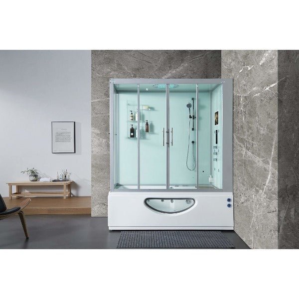 Maya Bath Catania Platinum 2-Person Freestanding Steam Shower - The Sauna World