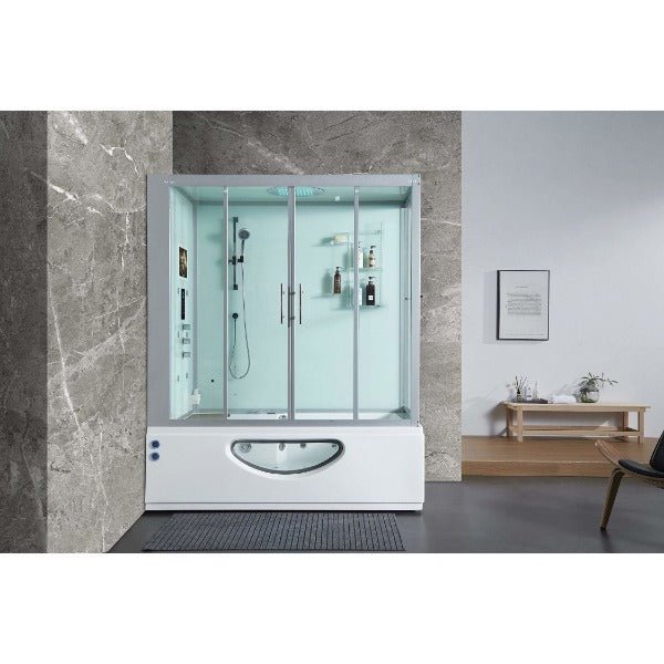 Maya Bath Catania Platinum 2-Person Freestanding Steam Shower - The Sauna World