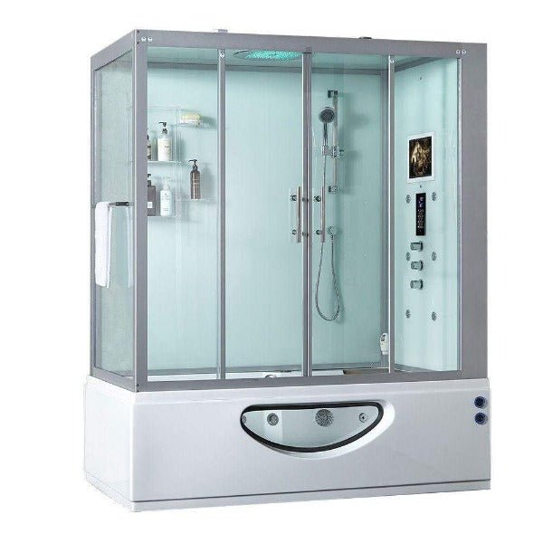 Maya Bath Catania Platinum 2-Person Freestanding Steam Shower - The Sauna World