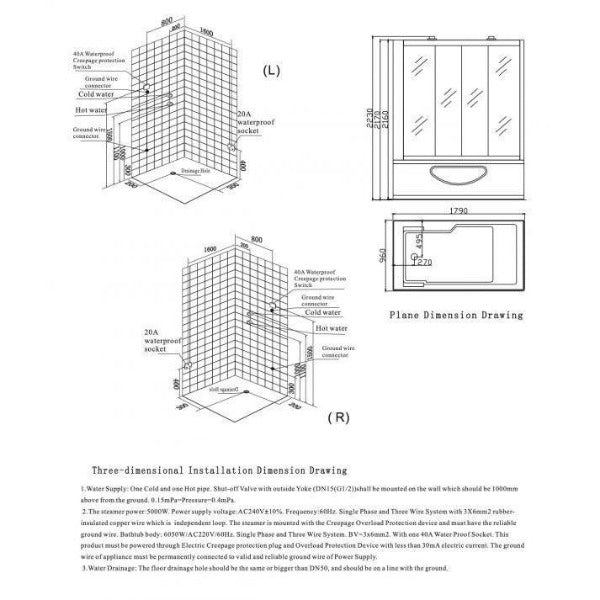 Maya Bath Catania Platinum 2-Person Freestanding Steam Shower - The Sauna World