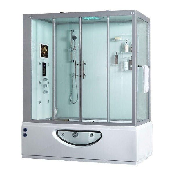 Maya Bath Catania Platinum 2-Person Freestanding Steam Shower - The Sauna World