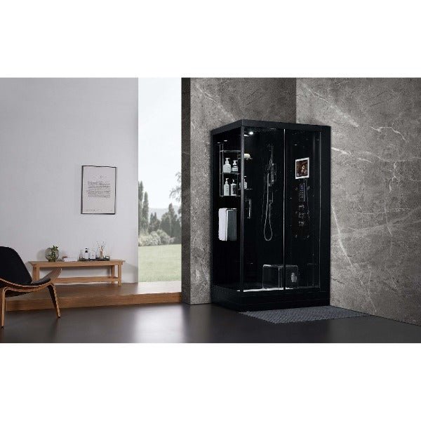 Maya Bath Lucca Platinum Freestanding Steam Shower - The Sauna World