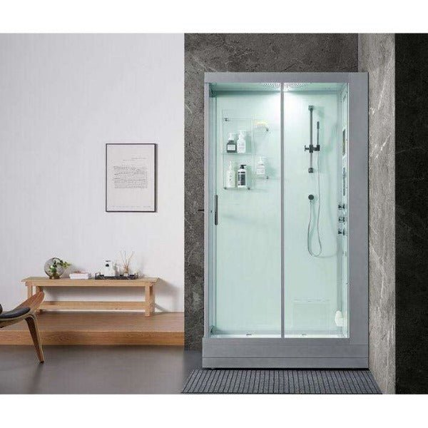 Maya Bath Lucca Platinum Freestanding Steam Shower - The Sauna World