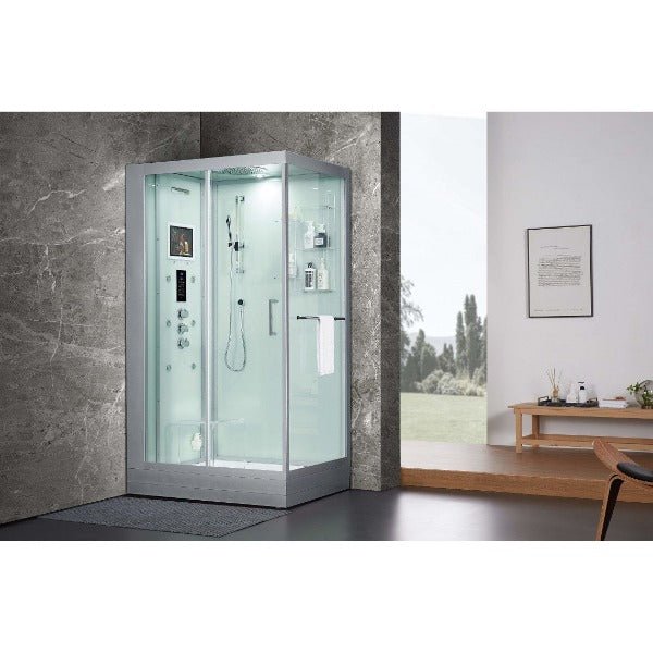 Maya Bath Lucca Platinum Freestanding Steam Shower - The Sauna World