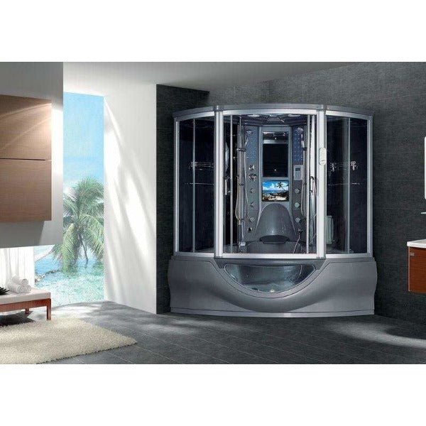 Maya Bath Superior Platinum 2-Person Freestanding Steam Shower - The Sauna World