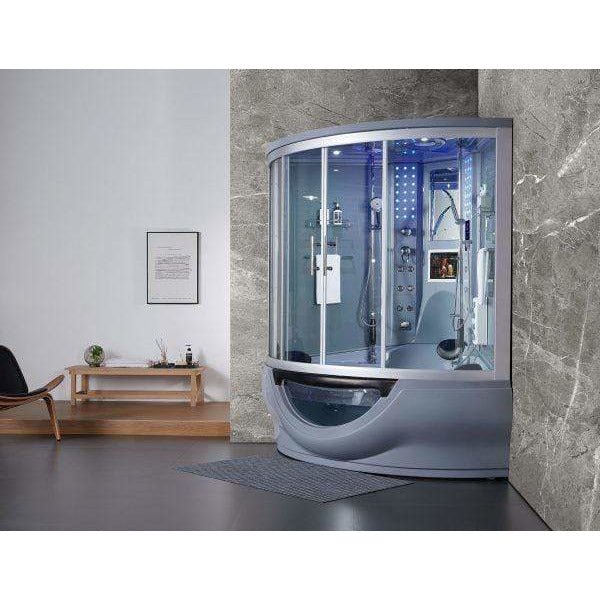 Maya Bath Superior Platinum 2-Person Freestanding Steam Shower - The Sauna World