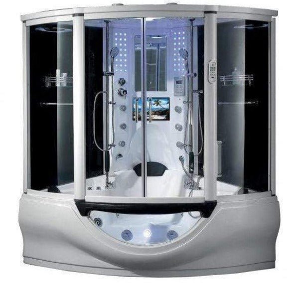 Maya Bath The Superior Platinum White 2-Person Freestanding Steam Shower - The Sauna World