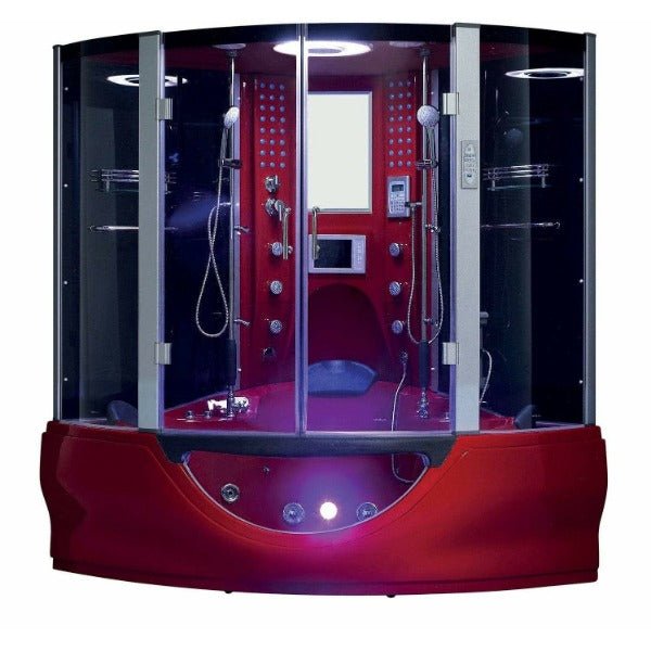 Maya Bath Valencia 2-Person Freestanding Steam Shower - The Sauna World