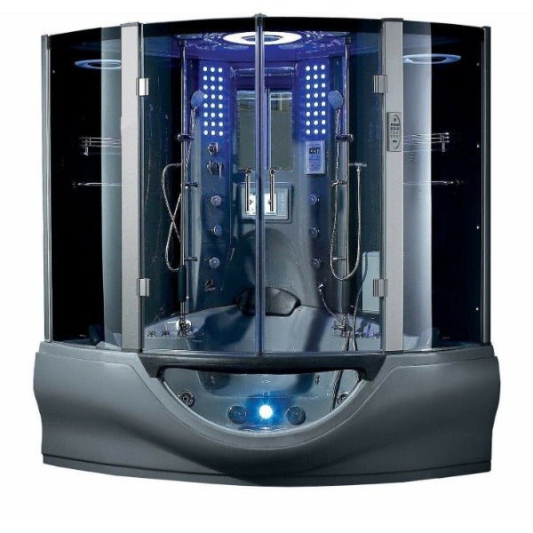 Maya Bath Valencia 2-Person Freestanding Steam Shower - The Sauna World