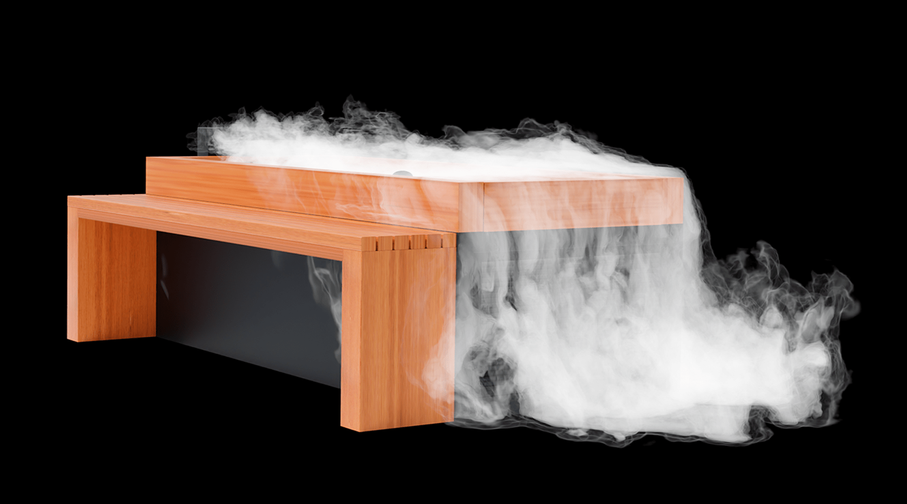 Medical Breakthrough - Frozen 6 Cold Plunge - Bar Counter & Heavy Duty Step / Essential Oil Infuser & Steam Generator