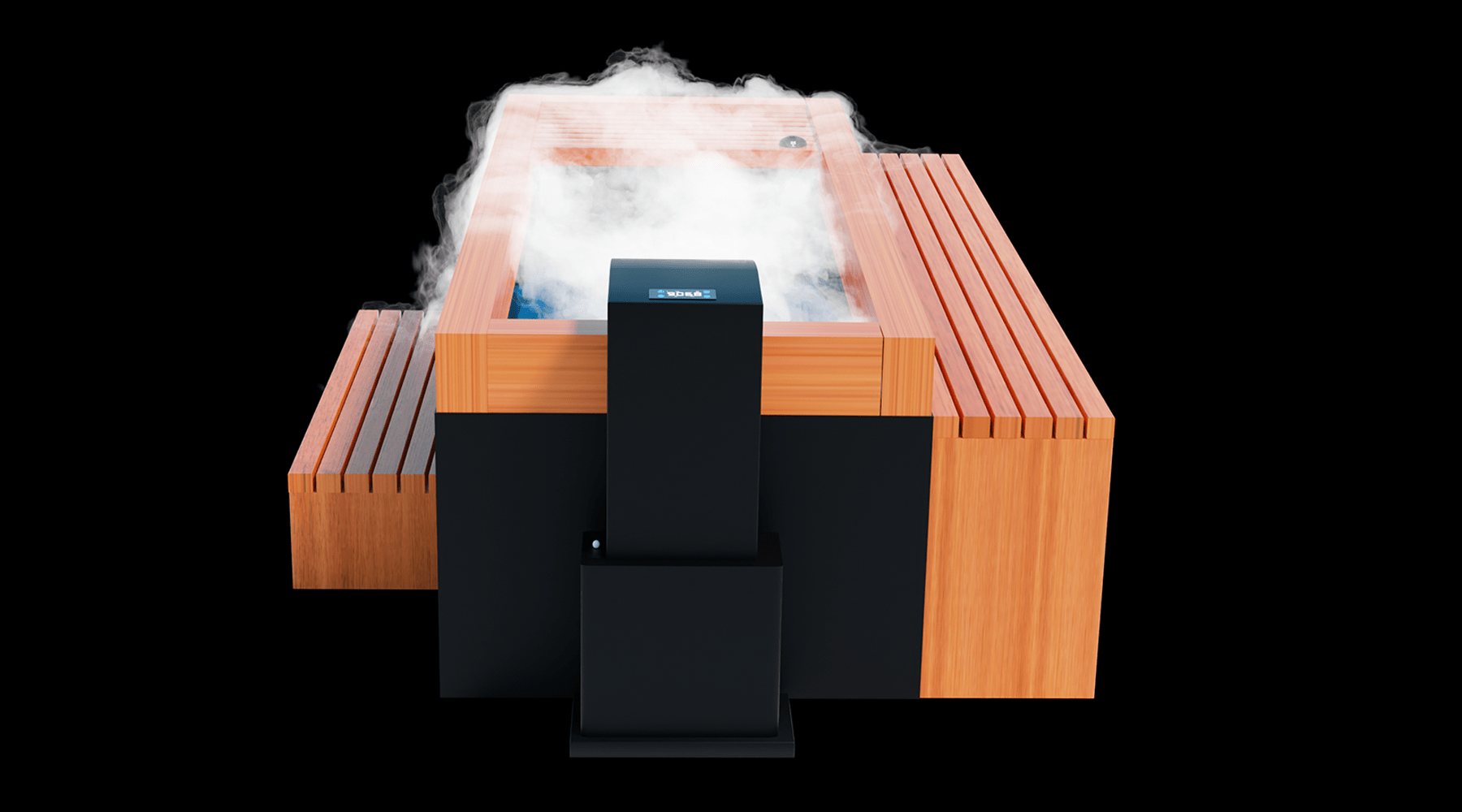 Medical Breakthrough - Frozen 6 Cold Plunge - Bar Counter & Heavy Duty Step / Essential Oil Infuser & Steam Generator