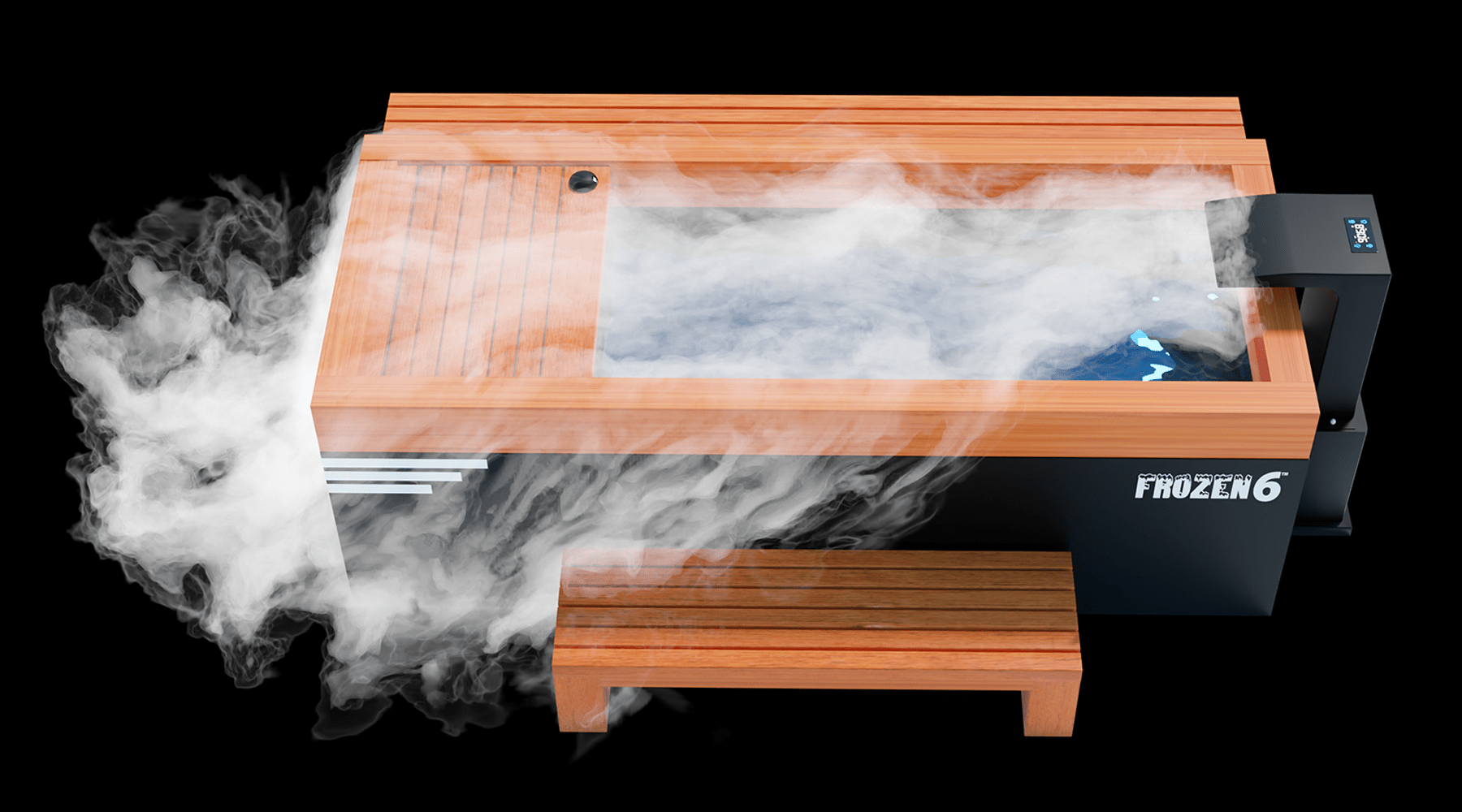 Medical Breakthrough - Frozen 6 Cold Plunge - Bar Counter & Heavy Duty Step / Essential Oil Infuser & Steam Generator