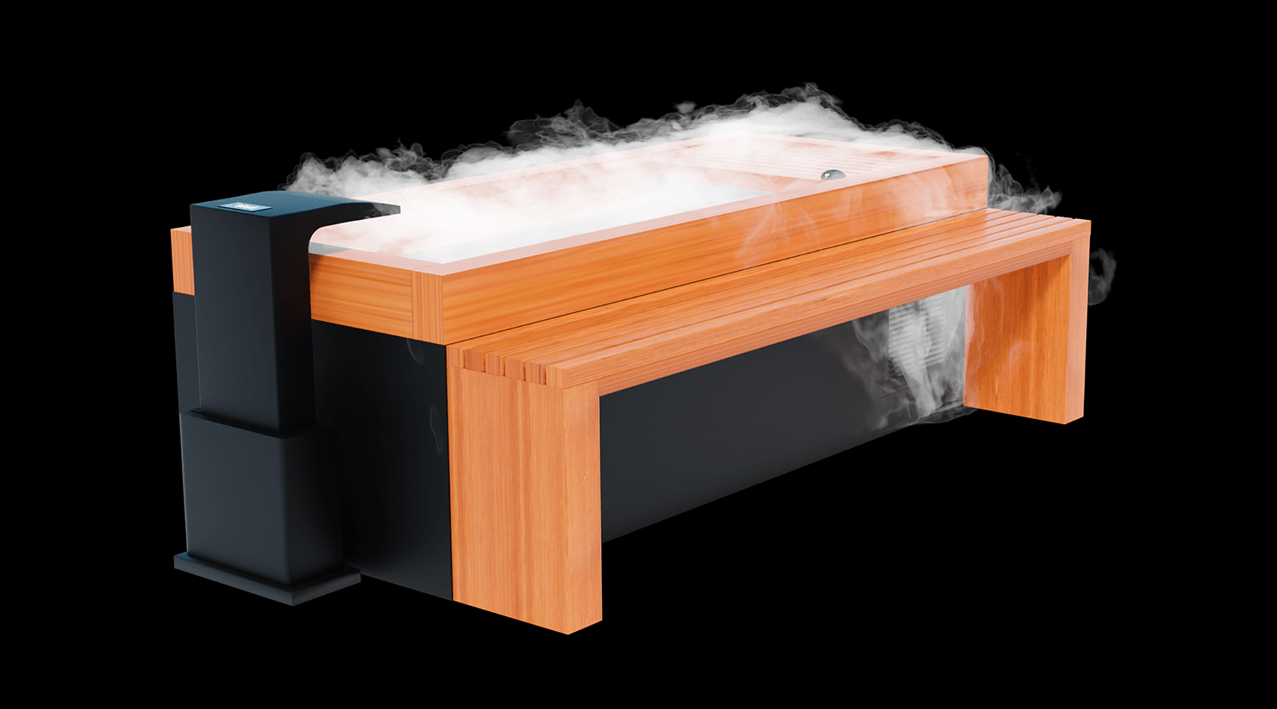 Medical Breakthrough - Frozen 6 Cold Plunge - Bar Counter & Heavy Duty Step / Essential Oil Infuser & Steam Generator