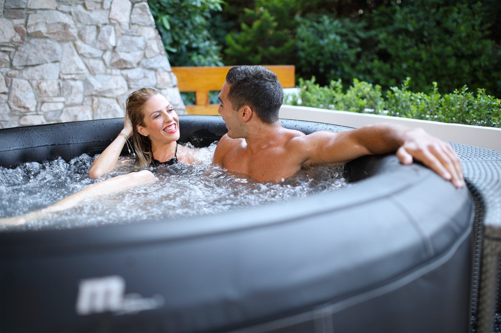 MSPA Camaro Inflatable Round 6 Person Hot Tub & Spa, 138 Air Bubble System - The Sauna World