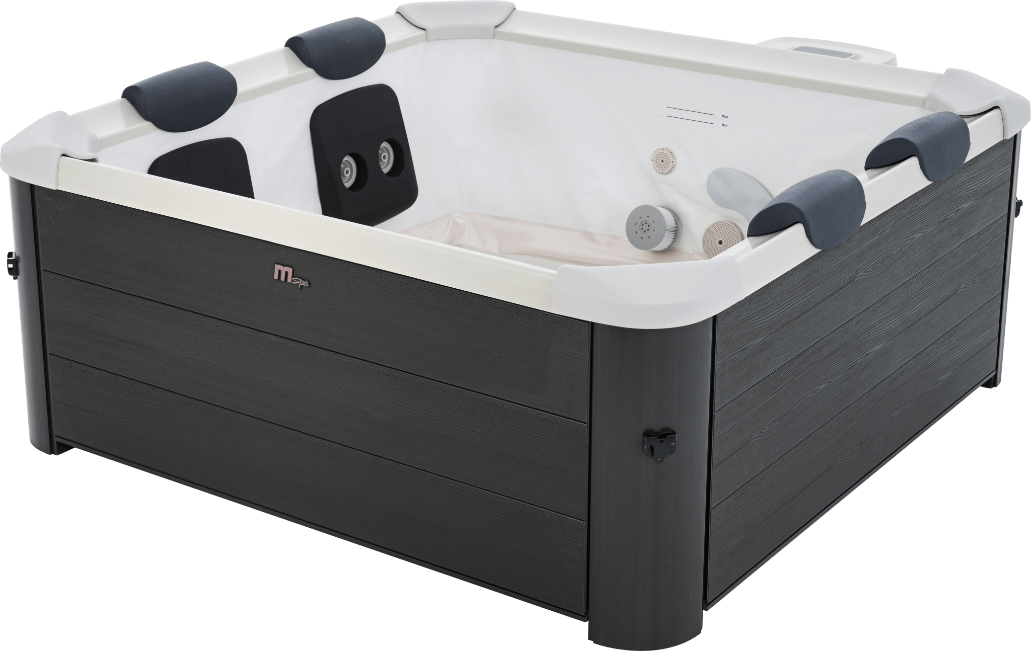 MSPA Oslo Fixed Body Movable 6-Person Hot Tub & Spa with Wi-Fi, App Controlled, Jets & Bubble System - The Sauna World