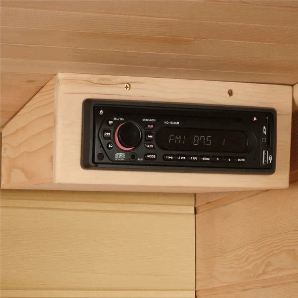 MX-K206-01 Maxxus 2 Person Low EMF FAR Infrared Sauna Canadian Hemlock - The Sauna World