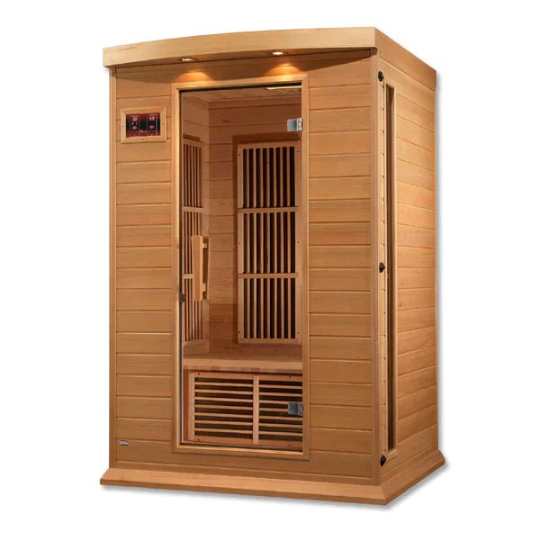 MX-K206-01 Maxxus 2 Person Low EMF FAR Infrared Sauna Canadian Hemlock - The Sauna World