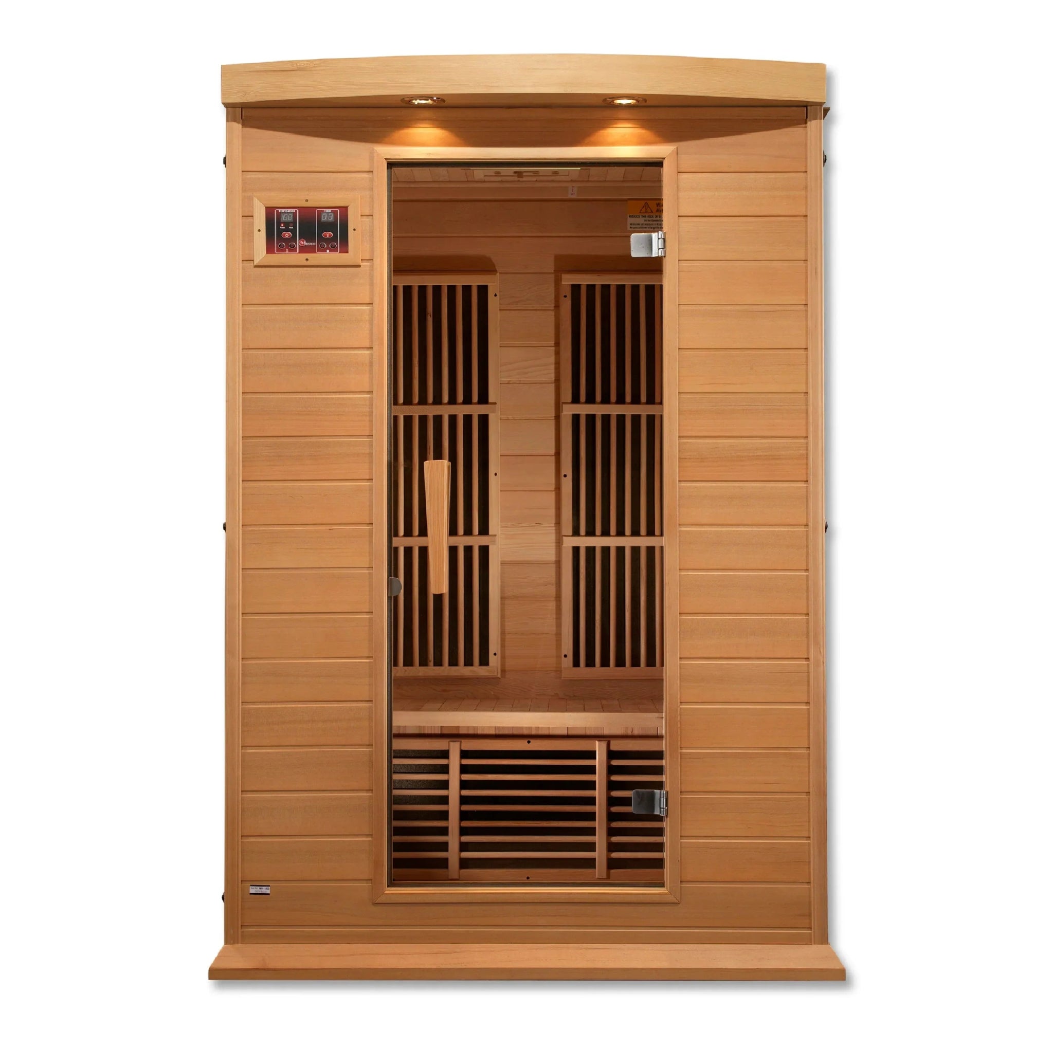 MX-K206-01 Maxxus 2 Person Low EMF FAR Infrared Sauna Canadian Hemlock - The Sauna World