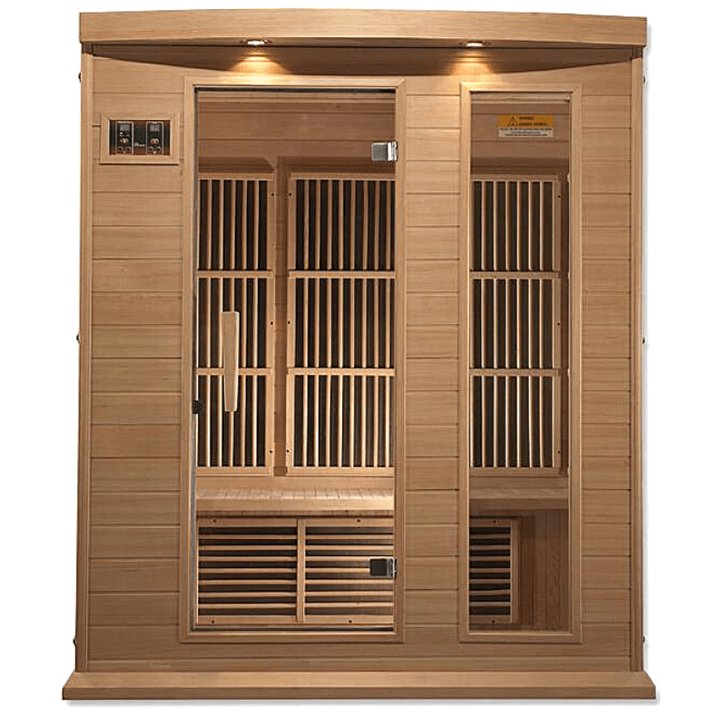 MX-K306-01 Maxxus Low EMF FAR Infrared Sauna Canadian Hemlock - The Sauna World