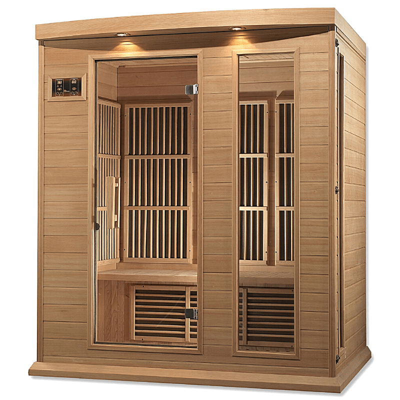 MX-K306-01 Maxxus Low EMF FAR Infrared Sauna Canadian Hemlock - The Sauna World