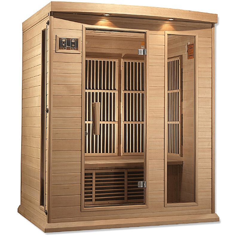 MX-K306-01 Maxxus Low EMF FAR Infrared Sauna Canadian Hemlock - The Sauna World