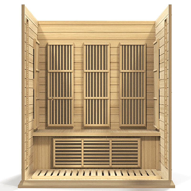 MX-K306-01 Maxxus Low EMF FAR Infrared Sauna Canadian Hemlock - The Sauna World