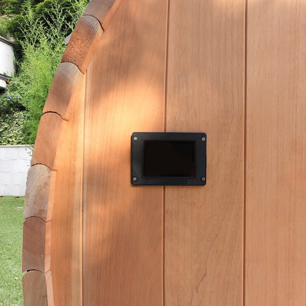 Outdoor Barrel Sauna Kit Basic Style - The Sauna World