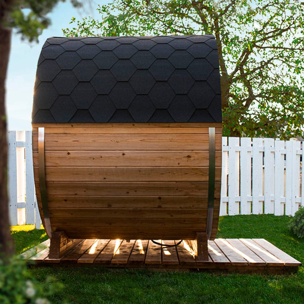 Outdoor Fashion Barrel Sauna（3-4 Person） - The Sauna World