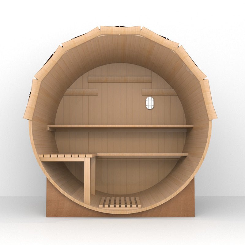 Outdoor Fashion Barrel Sauna（3-4 Person） - The Sauna World