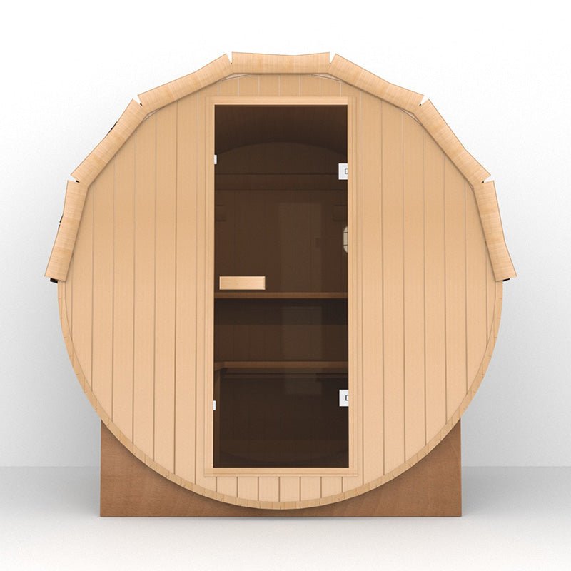 Outdoor Fashion Barrel Sauna（3-4 Person） - The Sauna World