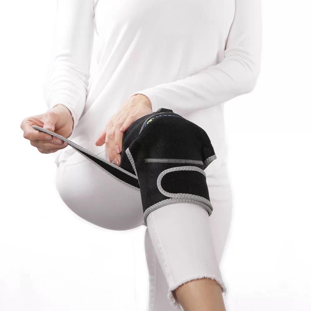 Portable Heated Gemstone Pad - Knee Model with Power-Bank InfraMat Pro Infrared Mat by Healthyline - The Sauna World