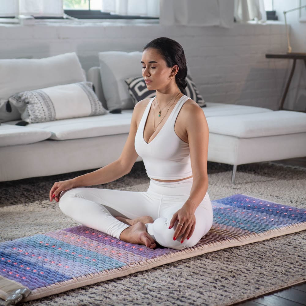 Rainbow Chakra Mat Large 7428 Firm - Photon PEMF Inframat Pro Third Edition Infrared Mat by Healthyline - The Sauna World