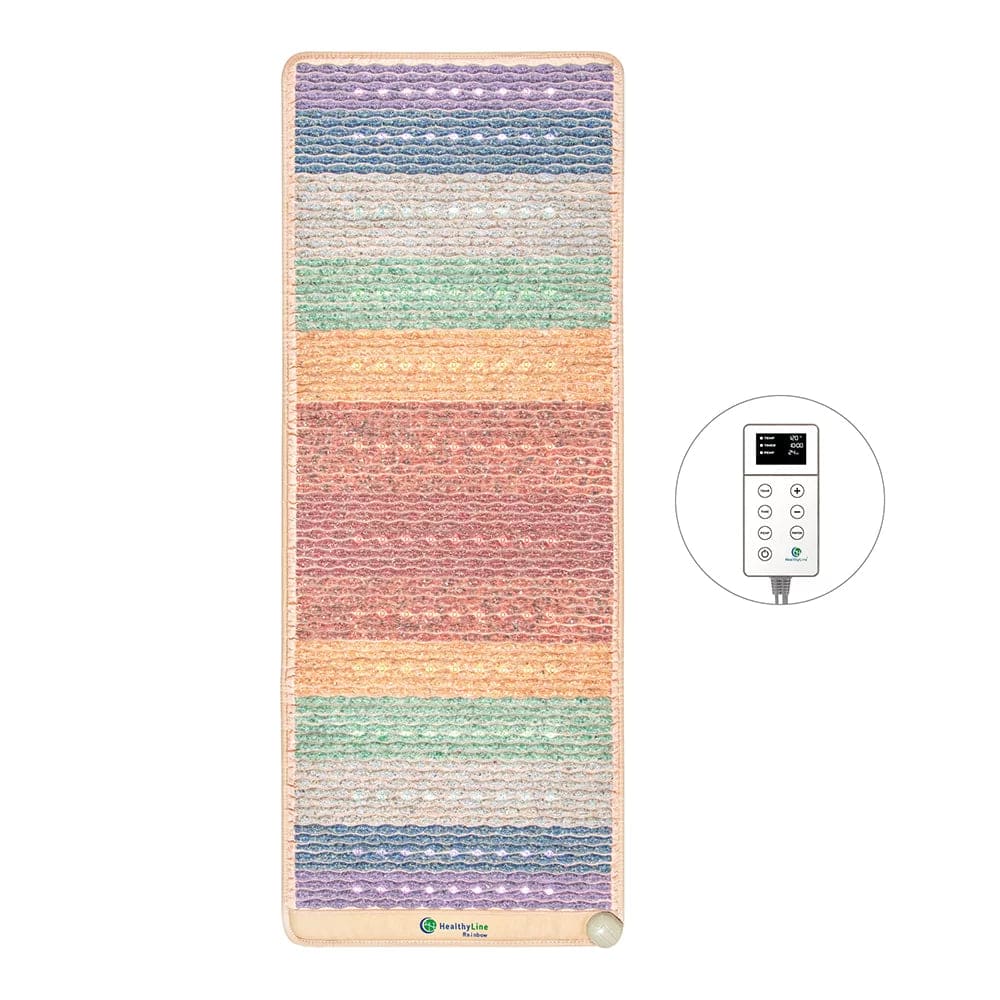 Rainbow Chakra Mat Large 7428 Firm - Photon PEMF Inframat Pro Third Edition Infrared Mat by Healthyline - The Sauna World