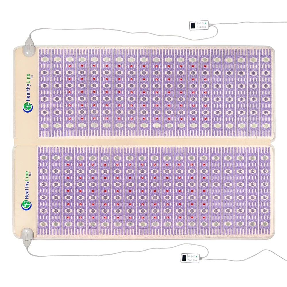 TAJ-Mat King 8076 Firm - Photon PEMF Split Inframat Pro by Healthyline - The Sauna World