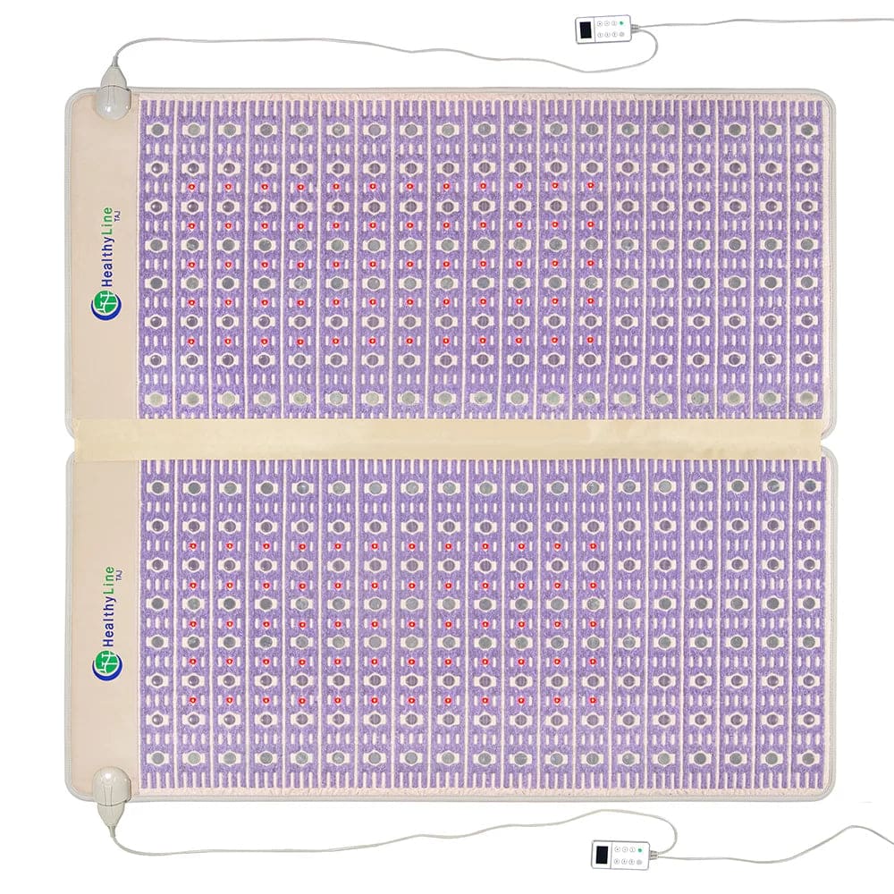 TAJ-Mat King 8076 Firm - Photon PEMF Split Inframat Pro by Healthyline - The Sauna World